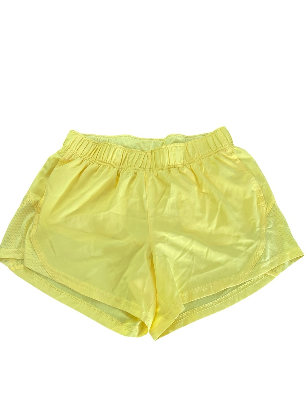 Athletic Works Women’s Bright Yellow Running Shorts SZ M (8-10) EUC activewear